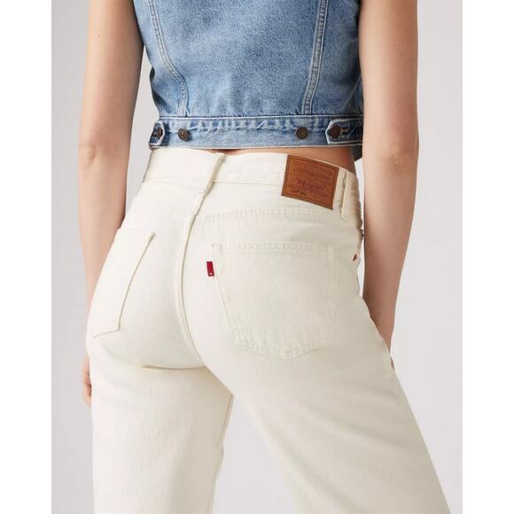 Levi’s 501 90s Denim Straight Leg Jeans in Ecru Off White Size 29 - Picture 4 of 11